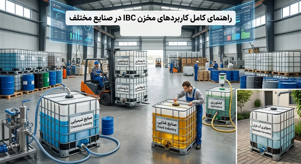مخزن IBC در صنایع مختلف