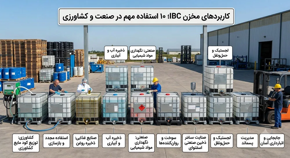 چرا مخزن IBC بهترین گزینه برای حمل و نگهداری مایعات است
