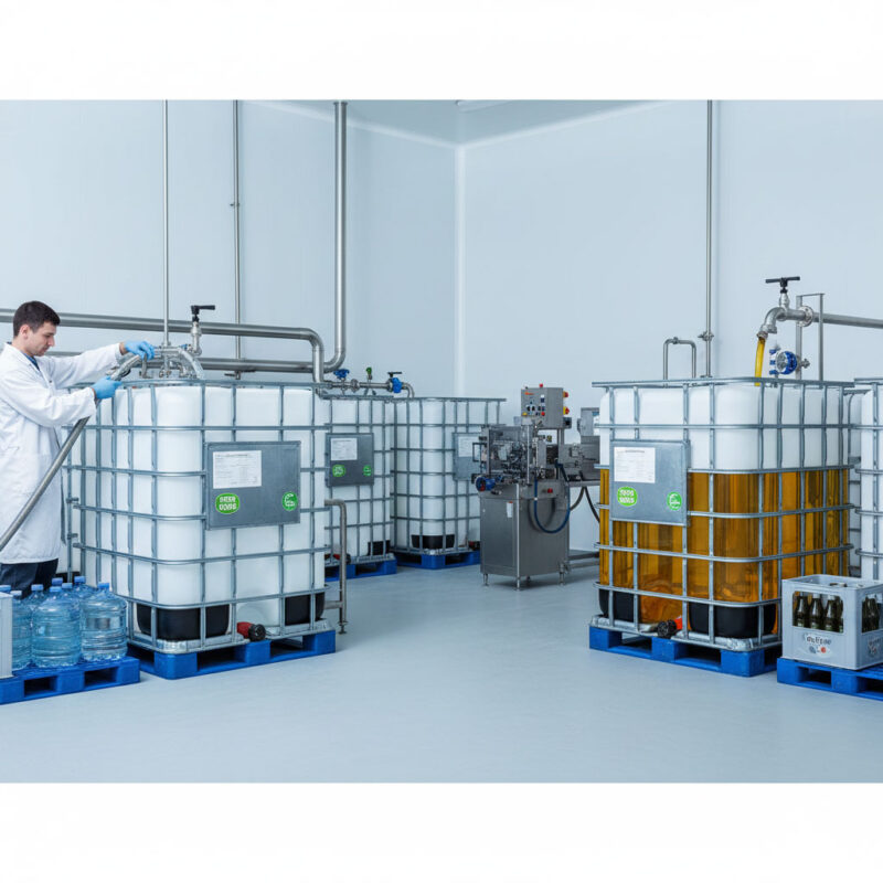 استفاده از مخزن IBC برای نگهداری آب آشامیدنی و روغن خوراکی