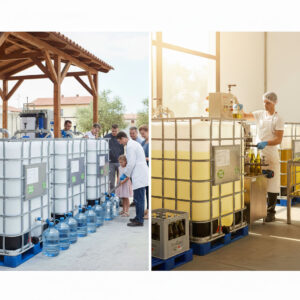 استفاده از مخزن IBC برای نگهداری آب آشامیدنی و روغن خوراکی