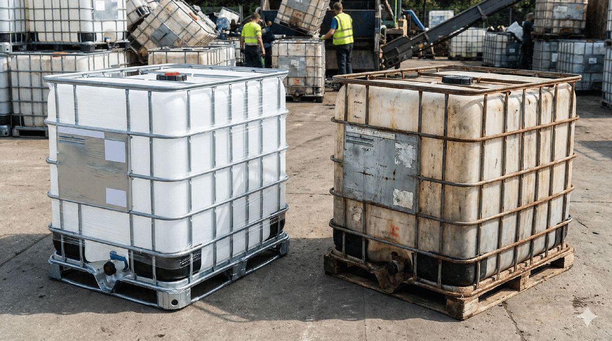 مقایسه قیمت مخزن IBC نو و دست دوم