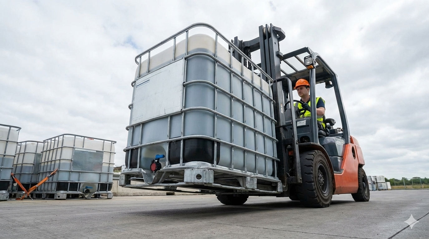 نکات ایمنی هنگام جابجایی و حمل مخزن IBC