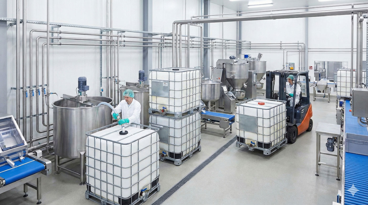 کاربرد مخازن IBC در صنایع غذایی و بهداشتی